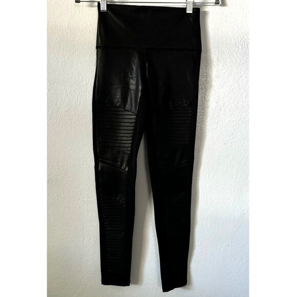 NEW Bagatelle NYC Womens XS Faux Leather Moto Leggings Black High Waist - Picture 3 of 10
